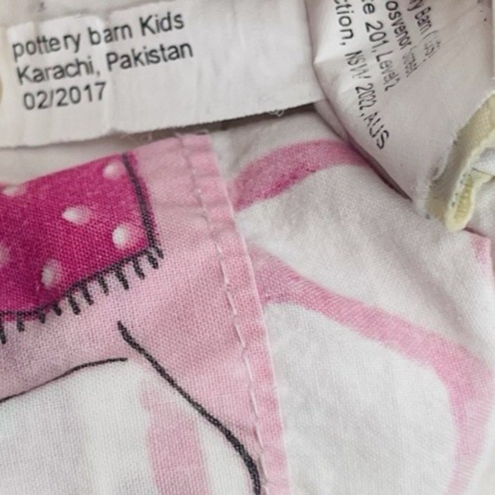 4pc POTTERY BARN KIDS Queen MAGICAL UNICORN ORGANIC SHEET SET FLANNEL See photos - Picture 7 of 12